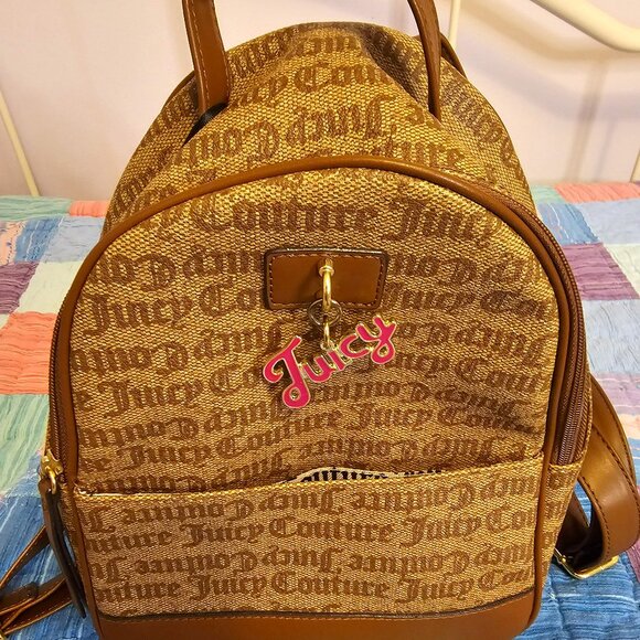 Juicy Couture Handbags - Juicy Couture Back Pack Tan and Brown NWT